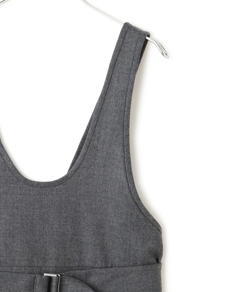 ADAM ET ROPE'(アダムエロペ)の「コクーンロンパース(つなぎ/オールインワン・レディース・チャコールグレー/ダークブラウン・36/38)」の5枚目の写真