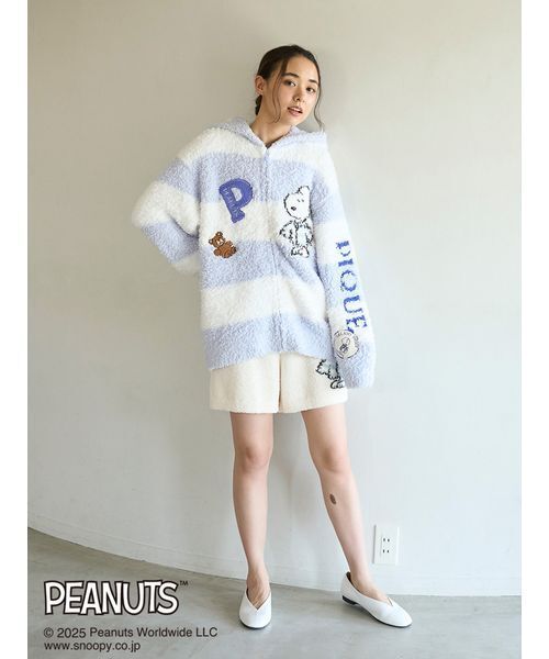 セール】【PEANUTS】【UNISEX】オリジナルアート ジャガードパーカ