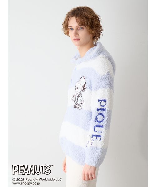 PEANUTS】【UNISEX】オリジナルアート ジャガードパーカ（ルームウェア