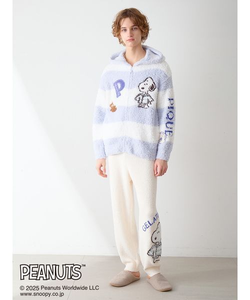 PEANUTS】【UNISEX】オリジナルアート ジャガードパーカ（ルームウェア