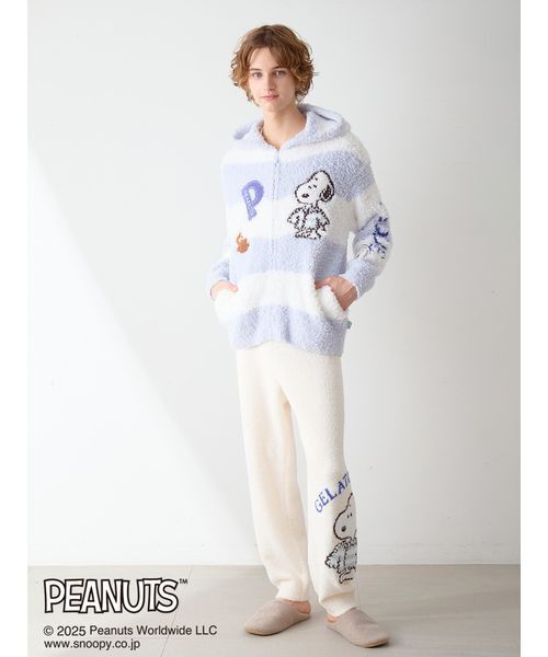 セール】【PEANUTS】【UNISEX】オリジナルアート ジャガードパーカ
