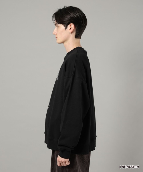 RAGEBLUE（レイジブルー）の「【辛ラーメン】コラボ/イラストスウェット（スウェット・メンズ・グレー系その他/ブラック・MEDIUM/LARGE）」の14枚目の写真