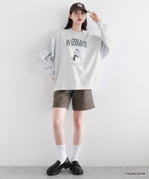 RAGEBLUE（レイジブルー）の「【辛ラーメン】コラボ/イラストスウェット（スウェット・メンズ・グレー系その他/ブラック・MEDIUM/LARGE）」の10枚目の写真