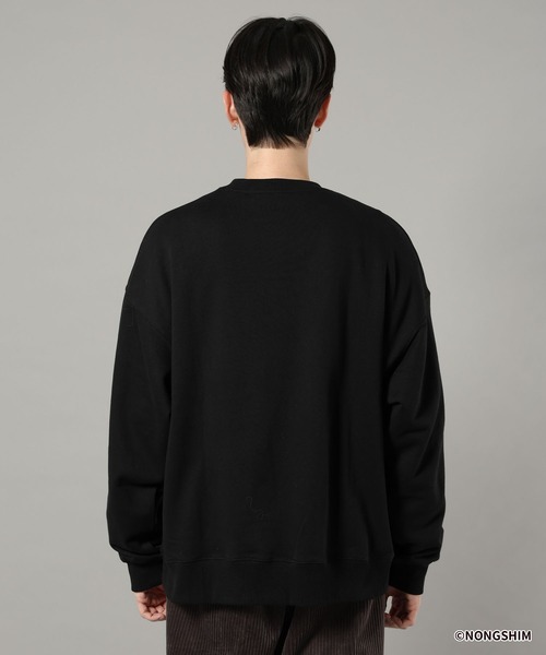 RAGEBLUE（レイジブルー）の「【辛ラーメン】コラボ/イラストスウェット（スウェット・メンズ・グレー系その他/ブラック・MEDIUM/LARGE）」の15枚目の写真