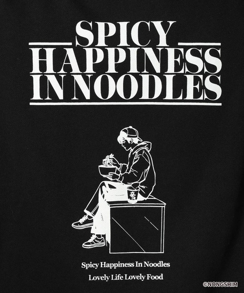 RAGEBLUE（レイジブルー）の「【辛ラーメン】コラボ/イラストスウェット（スウェット・メンズ・グレー系その他/ブラック・MEDIUM/LARGE）」の21枚目の写真