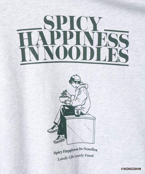 RAGEBLUE（レイジブルー）の「【辛ラーメン】コラボ/イラストスウェット（スウェット・メンズ・グレー系その他/ブラック・MEDIUM/LARGE）」の22枚目の写真