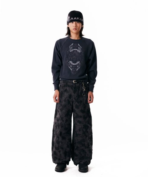 AAKAM（アーカム）の「Knee Pin-tuck Camouflage Twill Pants (Black)（その他パンツ・レディース・その他・0/1/2）」の11枚目の写真