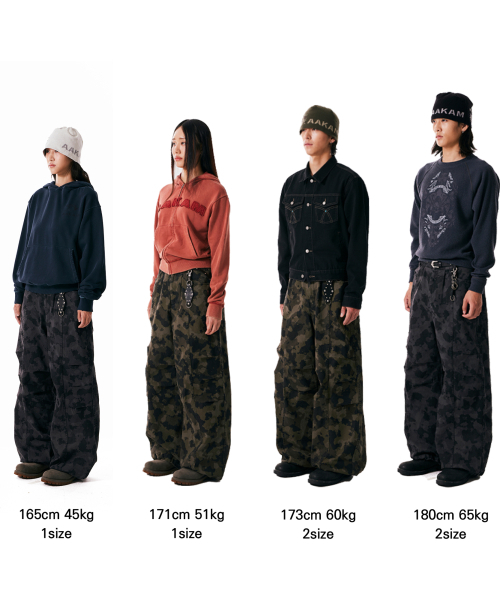 AAKAM（アーカム）の「Knee Pin-tuck Camouflage Twill Pants (Black)（その他パンツ・レディース・その他・0/1/2）」の13枚目の写真