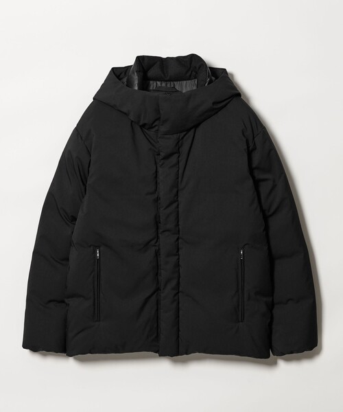 新品 ビューティー&ユース 小松マテーレ ダウンジャケット M ブラック 小松マテーレ リラックス フード ダウンジャケット 700FP 撥水機能