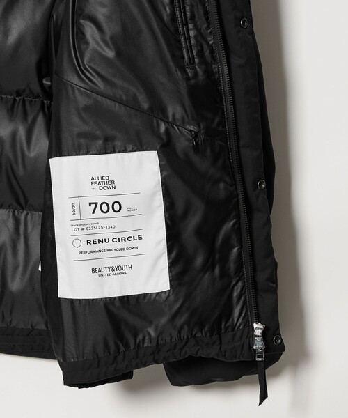 小松マテーレ リラックス フード ダウンジャケット 700FP 撥水機能