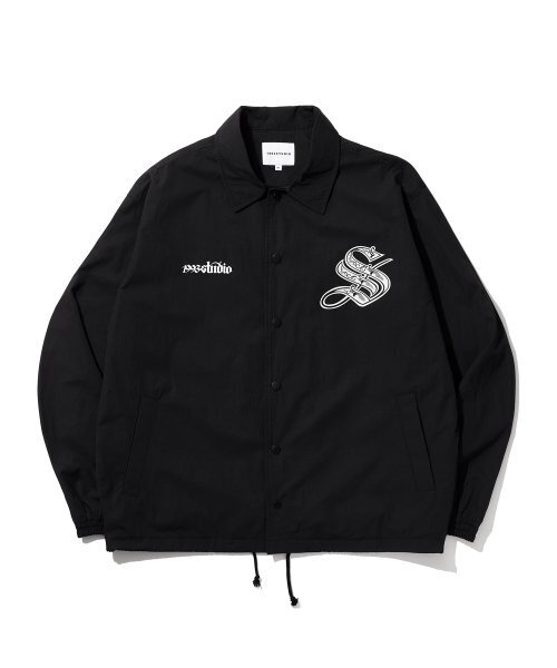1993STUDIO(1993スタジオ)の「レコードボタンコーチジャケット_ブラック(ナイロンジャケット・レディース・その他・MEDIUM/LARGE)」の1枚目の写真