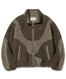 F.ILLUMINATE（フィルミネイト）の「フラッフィーデュオフリースジャケット-ブラウン（その他アウター）」