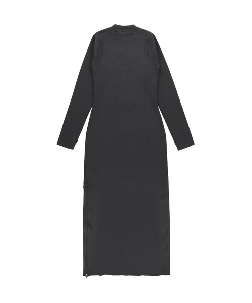 ALEXIA STAM（アリシアスタン）の「Half Zip Knit Long Dress /ハーフジップニットワンピ（ワンピース・レディース・ブラック/グレー・M/S）」の18枚目の写真