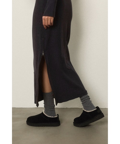 ALEXIA STAM（アリシアスタン）の「Half Zip Knit Long Dress /ハーフジップニットワンピ（ワンピース・レディース・ブラック/グレー・M/S）」の11枚目の写真