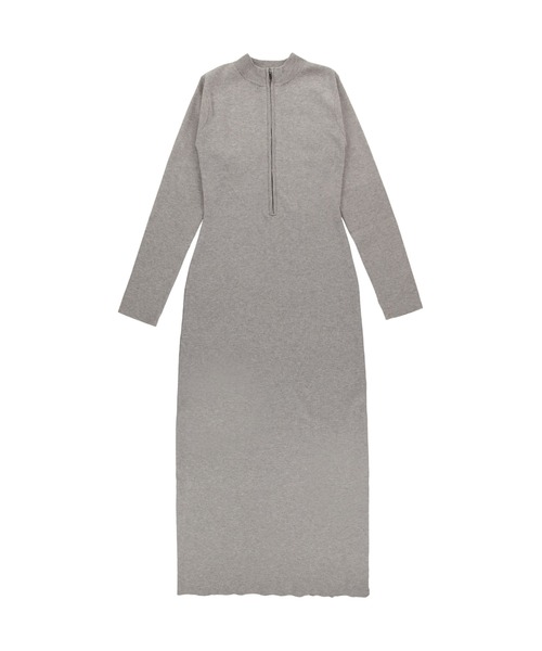 ALEXIA STAM（アリシアスタン）の「Half Zip Knit Long Dress /ハーフジップニットワンピ（ワンピース・レディース・ブラック/グレー・M/S）」の22枚目の写真