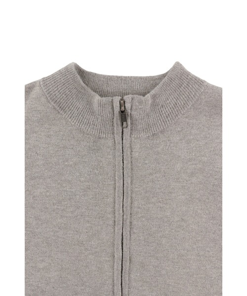 ALEXIA STAM（アリシアスタン）の「Half Zip Knit Long Dress /ハーフジップニットワンピ（ワンピース・レディース・ブラック/グレー・M/S）」の3枚目の写真