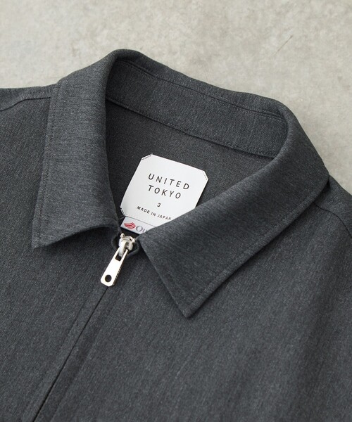 UNITED TOKYO（ユナイテッドトウキョウ）の「残りわずか！【WEB限定】アウトラスト ジップブルゾン 温度調整素材/イージーケア/ストレッチ/大人気/オフィスカジュアル/オケージョン/通勤/冬服/（ブルゾン・メンズ・ダークブラウン/ダークグレー/ブラック・1/2/3）」の16枚目の写真