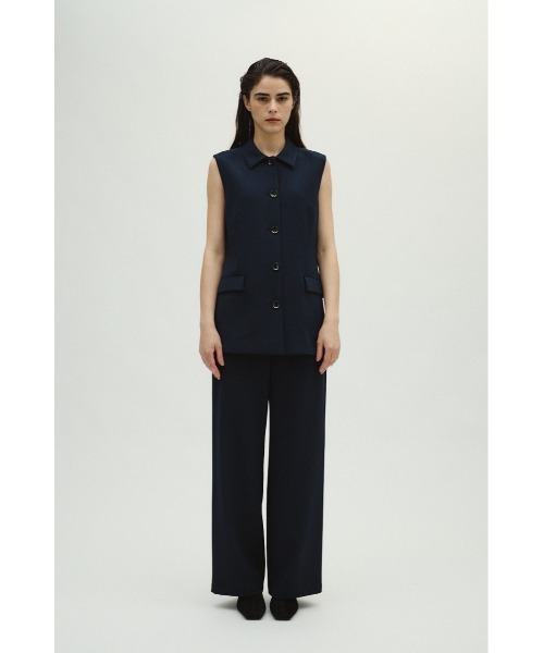 RIM.ARK（リムアーク）の「Classy sleeveless tops クラッシースリーブレストップス（シャツ/ブラウス・レディース・ライトカーキ/ダークネイビー/ブラック・FREE）」の18枚目の写真