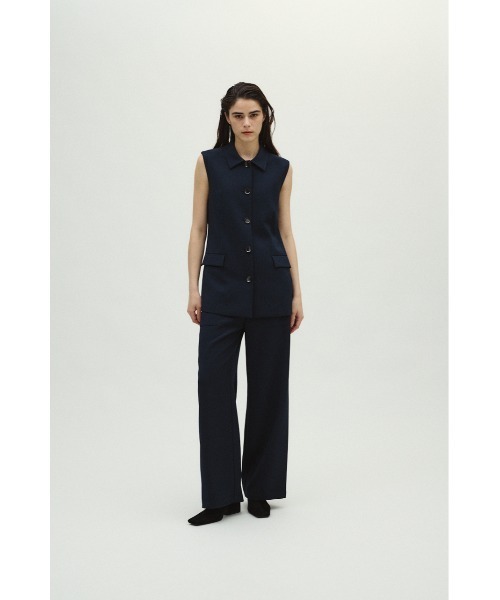 RIM.ARK（リムアーク）の「Classy sleeveless tops クラッシースリーブレストップス（シャツ/ブラウス・レディース・ライトカーキ/ダークネイビー/ブラック・FREE）」の10枚目の写真