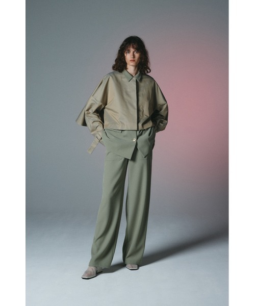 RIM.ARK（リムアーク）の「Classy sleeveless tops クラッシースリーブレストップス（シャツ/ブラウス・レディース・ライトカーキ/ダークネイビー/ブラック・FREE）」の15枚目の写真