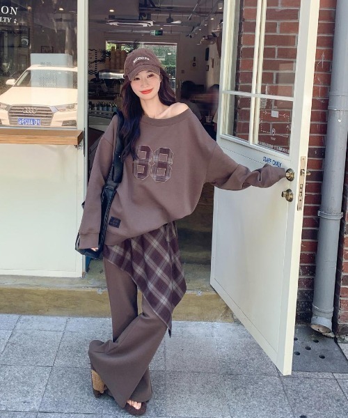 セール】【上下セット】ナンバリング スウェット×スウェットパンツ