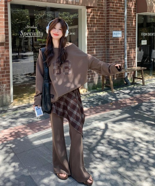 上下セット】ナンバリング スウェット×スウェットパンツ セットアップ