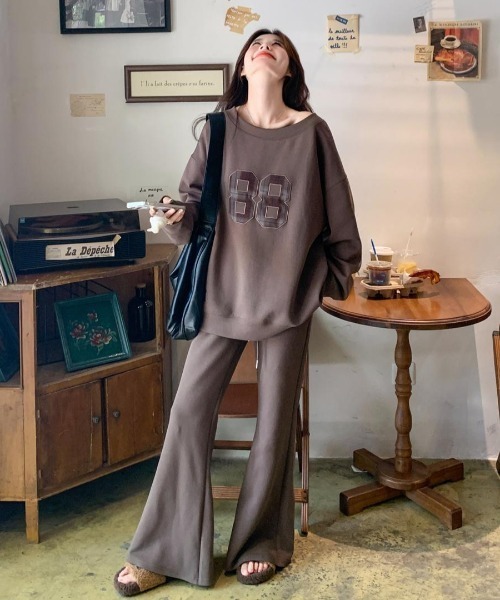 セール】【上下セット】ナンバリング スウェット×スウェットパンツ