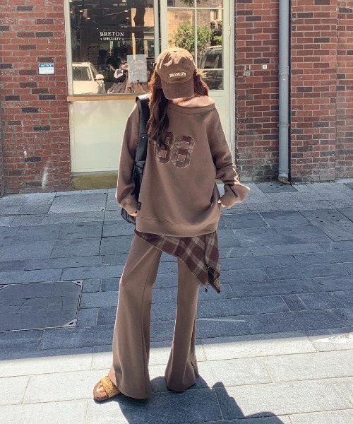 上下セット】ナンバリング スウェット×スウェットパンツ セットアップ