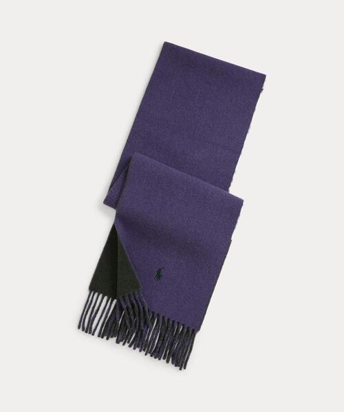 リバーシブル ウールブレンド マフラー（マフラー）｜POLO RALPH
