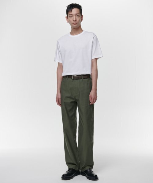 MUSINSA STANDARD（ムシンサスタンダード）の「ホワイトサテンオフィサーパンツ[カーキ]（その他パンツ・メンズ・その他・40/31/33/26/27/28/29/38/42/36/34/32/30）」の7枚目の写真