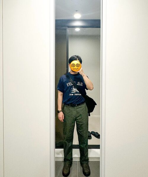 MUSINSA STANDARD（ムシンサスタンダード）の「ホワイトサテンオフィサーパンツ[カーキ]（その他パンツ・メンズ・その他・40/31/33/26/27/28/29/38/42/36/34/32/30）」の11枚目の写真