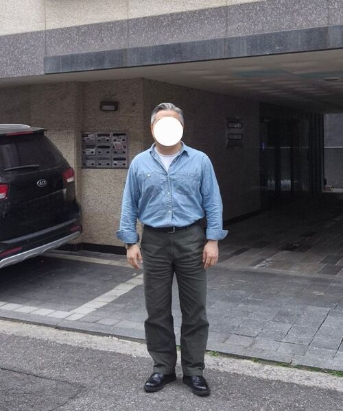 MUSINSA STANDARD（ムシンサスタンダード）の「ホワイトサテンオフィサーパンツ[カーキ]（その他パンツ・メンズ・その他・40/31/33/26/27/28/29/38/42/36/34/32/30）」の17枚目の写真