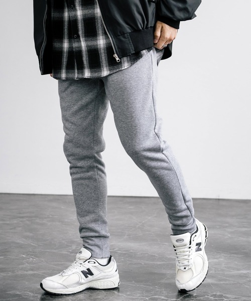 Rocky Monroe（ロッキーモンロー）の「綿タッチ裏起毛イージージョガーパンツ/コットンタッチスウェットパンツ（スウェットパンツ・メンズ・ブラック/ネイビー/グレイッシュベージュ/杢グレー/チャコール・M/L/XL）」の13枚目の写真