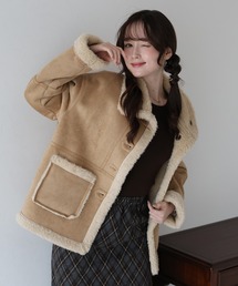 BLUEEAST(ブルーイースト)のリバーシブルボアムートンコート(ムートンコート)