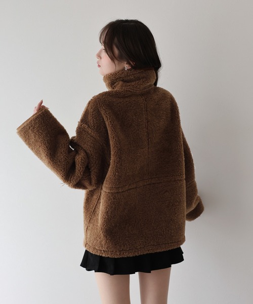 BLUEEAST（ブルーイースト）の「リバーシブルボアムートンコート（ムートンコート・レディース・キャメル/ベージュ・MEDIUM）」の16枚目の写真