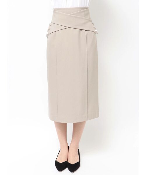 TONAL(トーナル)の「クロスパールタイトスカート(スカート・レディース・ベージュ/ネイビー/ブラウン・SMALL/MEDIUM)」の22枚目の写真