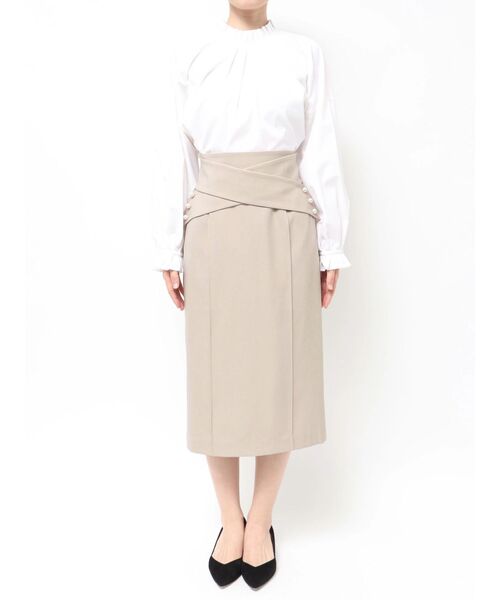 TONAL(トーナル)の「クロスパールタイトスカート(スカート・レディース・ベージュ/ネイビー/ブラウン・SMALL/MEDIUM)」の16枚目の写真