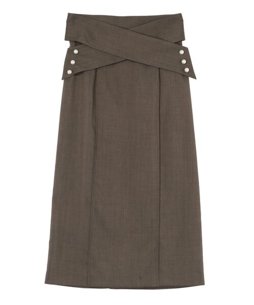 TONAL(トーナル)の「クロスパールタイトスカート(スカート・レディース・ベージュ/ネイビー/ブラウン・SMALL/MEDIUM)」の11枚目の写真