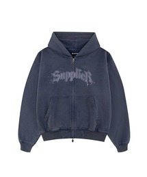 SUPPLIER XL パーカー 水色 ロゴ刺繍 裏起毛刺繍プルパーカー【MLB】 (C6462M-65) | - | 紳士服・スーツ販売