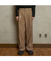 UNALLOYED（アナロイド）の「Lip Pants Pants / Brown（スラックス）」