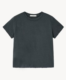 ディストレストウォッシングTシャツ (チャコール)