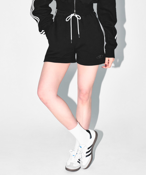 W CHROME B TRACK LINE SHORTS [BLACK]（その他パンツ）｜BORN TO WIN