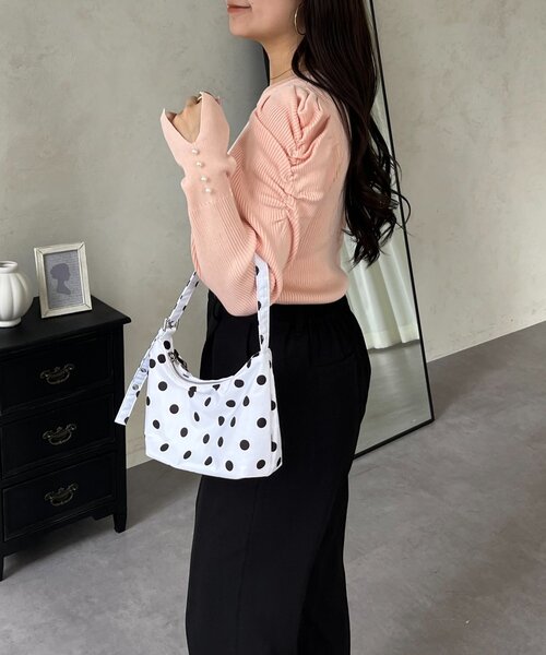 prose verse(プロズヴェール)の「袖パールパフスリーブリブニット(ニット/セーター・レディース・ブラック/ピンク/ホワイト系その他/オフホワイト・LARGE/MEDIUM)」の21枚目の写真