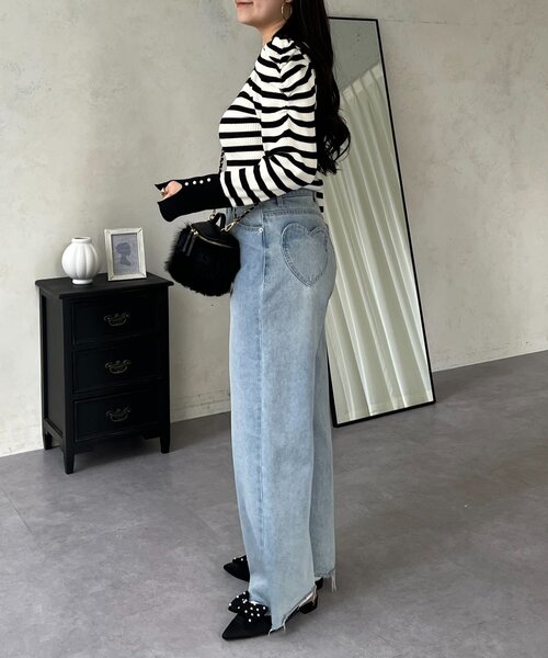 prose verse(プロズヴェール)の「袖パールパフスリーブリブニット(ニット/セーター・レディース・ブラック/ピンク/ホワイト系その他/オフホワイト・LARGE/MEDIUM)」の9枚目の写真