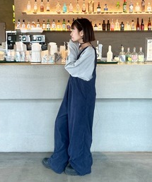 コーデュロイルーズサロペット