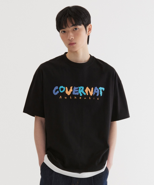 COVERNAT(カバーナット)の「ドゥードゥーロゴグラフィックTシャツブラック(Tシャツ/カットソー・レディース・その他・X-SMALL/SMALL/MEDIUM/LARGE/X-LARGE/XX-LARGE)」の1枚目の写真
