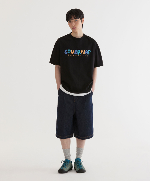 COVERNAT(カバーナット)の「ドゥードゥーロゴグラフィックTシャツブラック(Tシャツ/カットソー・レディース・その他・X-SMALL/SMALL/MEDIUM/LARGE/X-LARGE/XX-LARGE)」の4枚目の写真