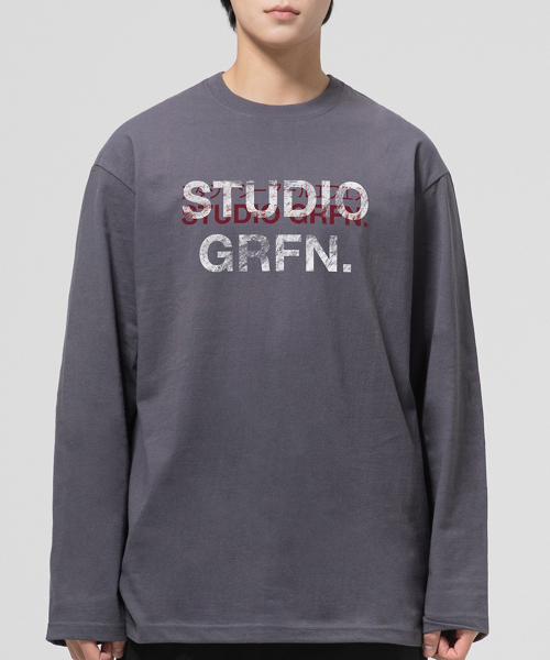 GRANFINNY（グランフィニ）の「東京スタジオ レギュラーロングスリーブ - グレー（Tシャツ/カットソー・レディース・ダークグレー・MEDIUM/LARGE/X-LARGE）」の3枚目の写真