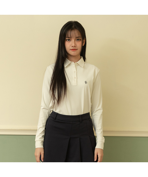 SELITIO(セレティオ)の「女性ベーシックロゴソフトカラーTシャツホワイト(ポロシャツ・レディース・ホワイト・SMALL/MEDIUM/LARGE/X-LARGE)」の1枚目の写真