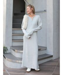 Ungrid | ヘンリーネックニットワンピース(ワンピース)